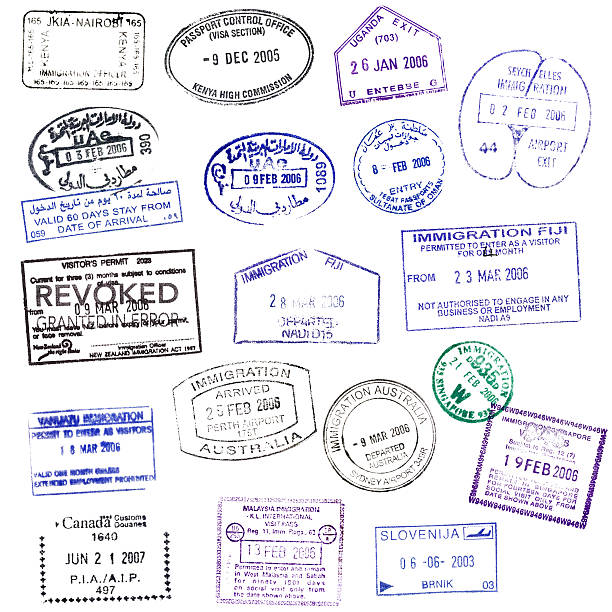istock Isolated Passport Stamps (XXXL) 173829940