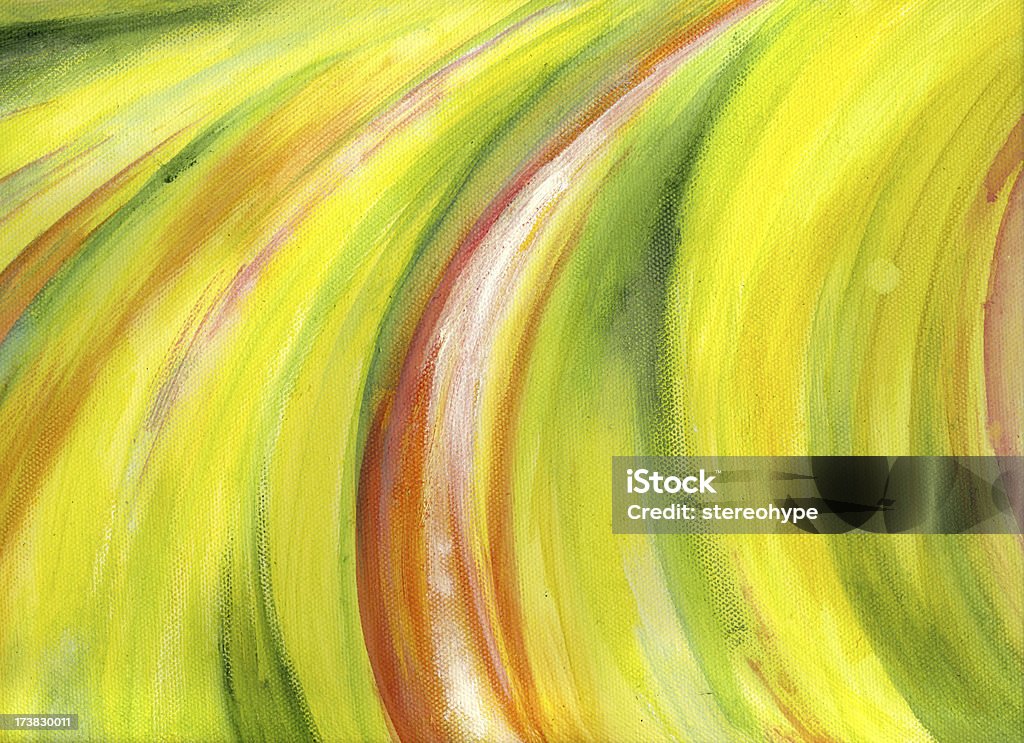 Acryl-Gemälde – detail - Lizenzfrei Gelb Stock-Illustration