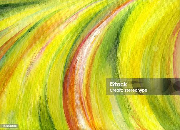 Acrylgemälde Detail Stock Vektor Art und mehr Bilder von Gelb - Gelb, Ölfarbe, Abstrakt