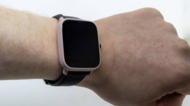 istock Human wrist with smartwatch 1738302912
