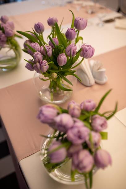 istock Tulips in glass vases 1738306569