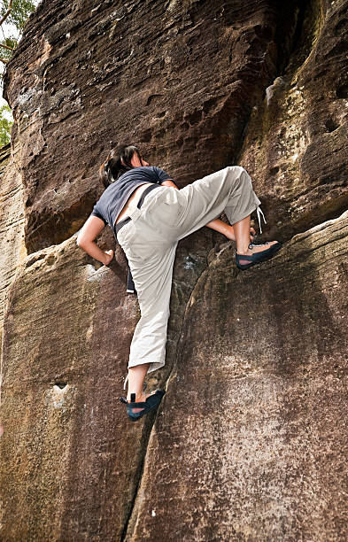 Climbing and Bouldering stock photo