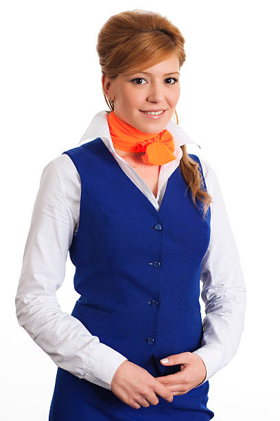 Airhostess stock photo