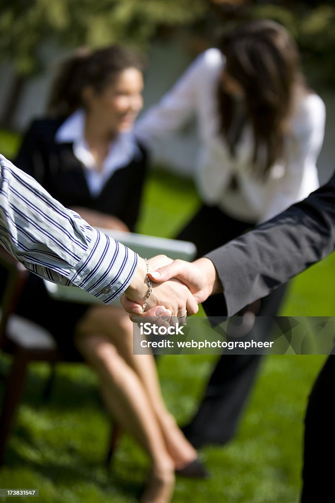 Di affari handshake - Foto stock royalty-free di Abbigliamento elegante