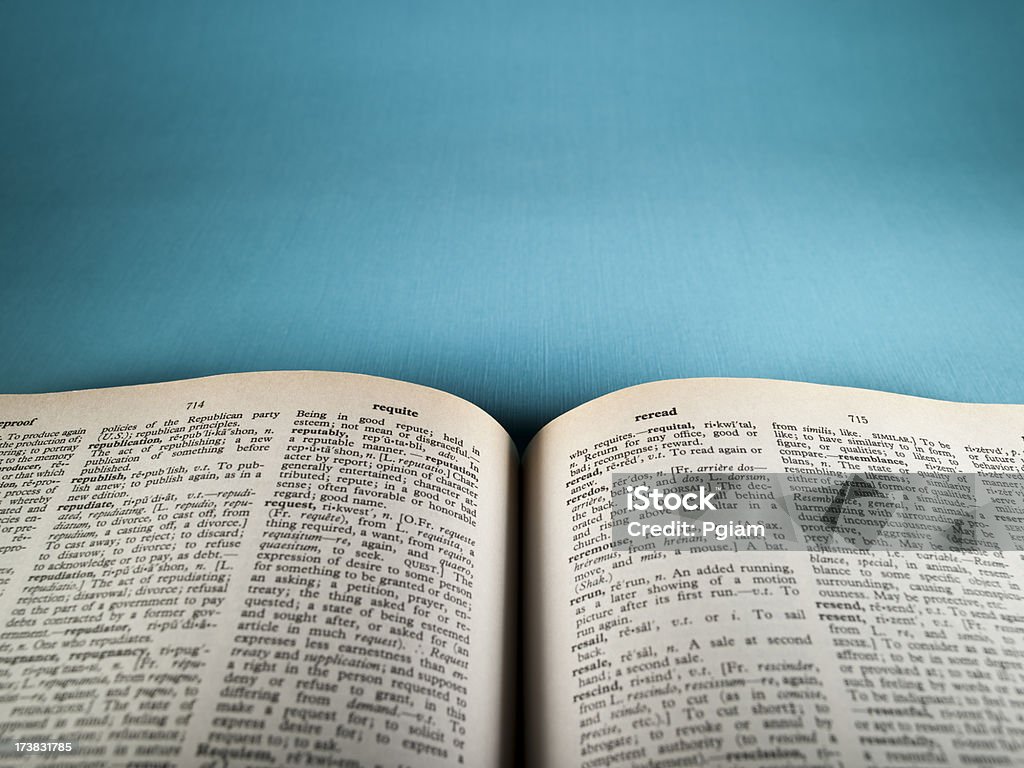 Open book Large book Dictionary Stock Photo