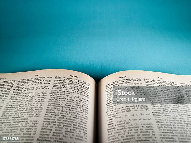 Open Book Stock Photo - Download Image Now - Dictionary, Page, Old