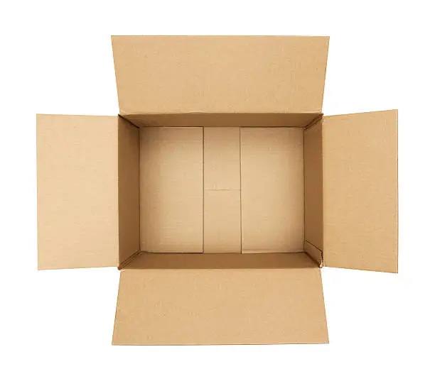 Photo of Open Cardboard Box