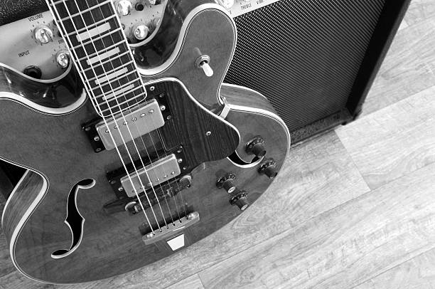 istock Vintage guitar and amp 173832002