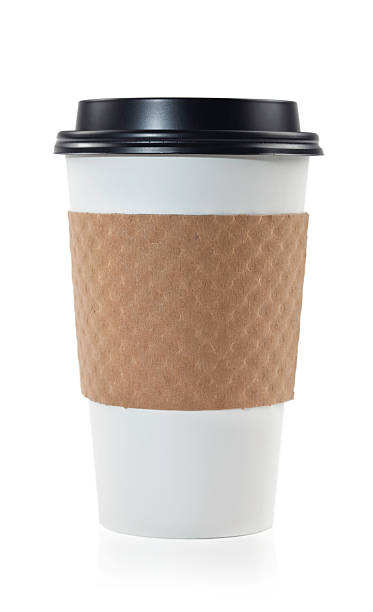 recyclable coffee cup stock photo