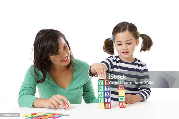 Mother And Daughter Stock Photo - Download Image Now - Childhood, Cut Out, Teacher