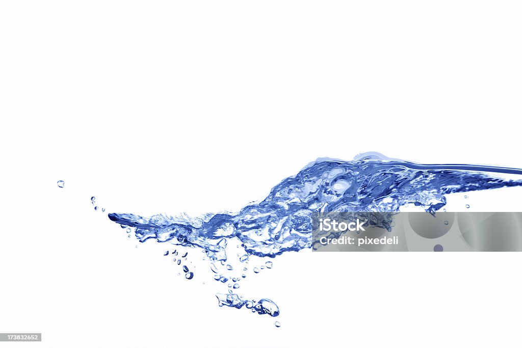 Blaue Wasser planschen, Wellen und Wasser - Lizenzfrei Wasser Stock-Foto