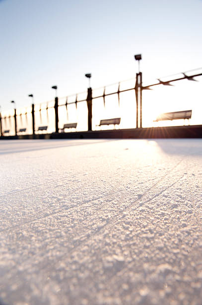 istock Ice rink outside at sunrise 173832905