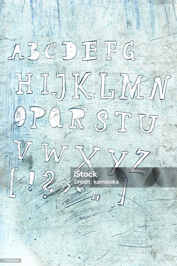 Arranhado alfabeto - Foto de stock de Arranhado royalty-free
