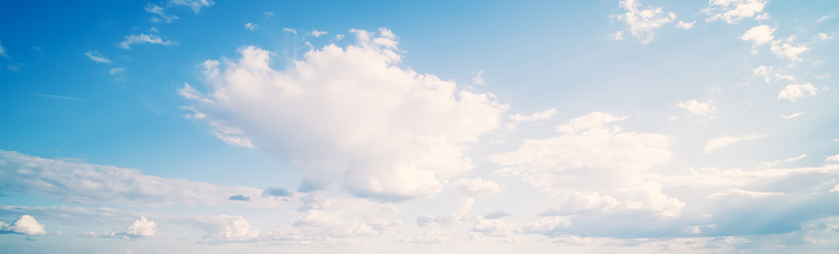 Summer sky and clouds atmosphere. Tropical day