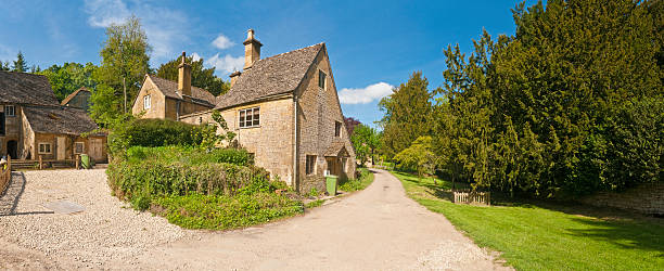 istock Cottages nestled in tranquil summer valley 173833053