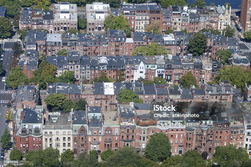 Boston Back Bay em pedra - Foto de stock de Apartamento royalty-free