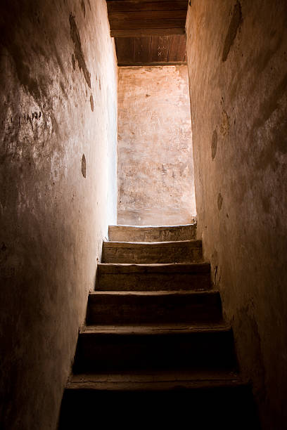Escadas de Ben Youssef - fotografia de stock