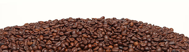 coffee beans panorama stock photo