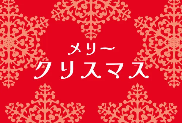 Vector illustration of Merry Christmas. Snowflake. Postcard. Banner. Greeting Card.