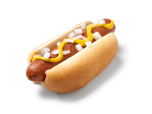 istock Hot Dog with Mustard and Onions 173833979