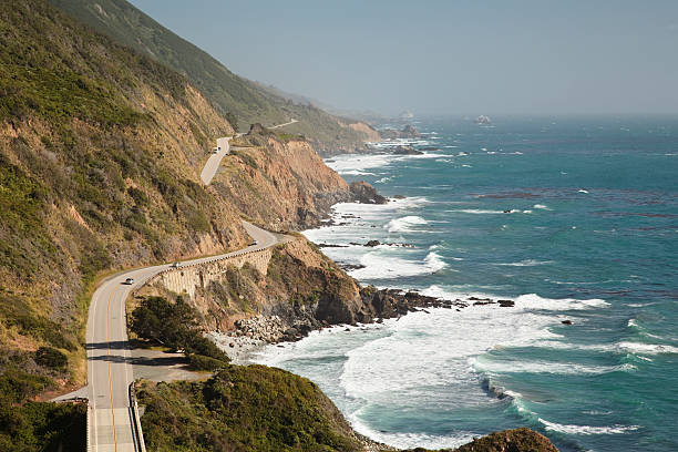 highway 1, big sur, kalifornien - california highway 1 stock-fotos und bilder