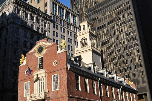 Old State House in downtown Boston, Massachusetts, USA