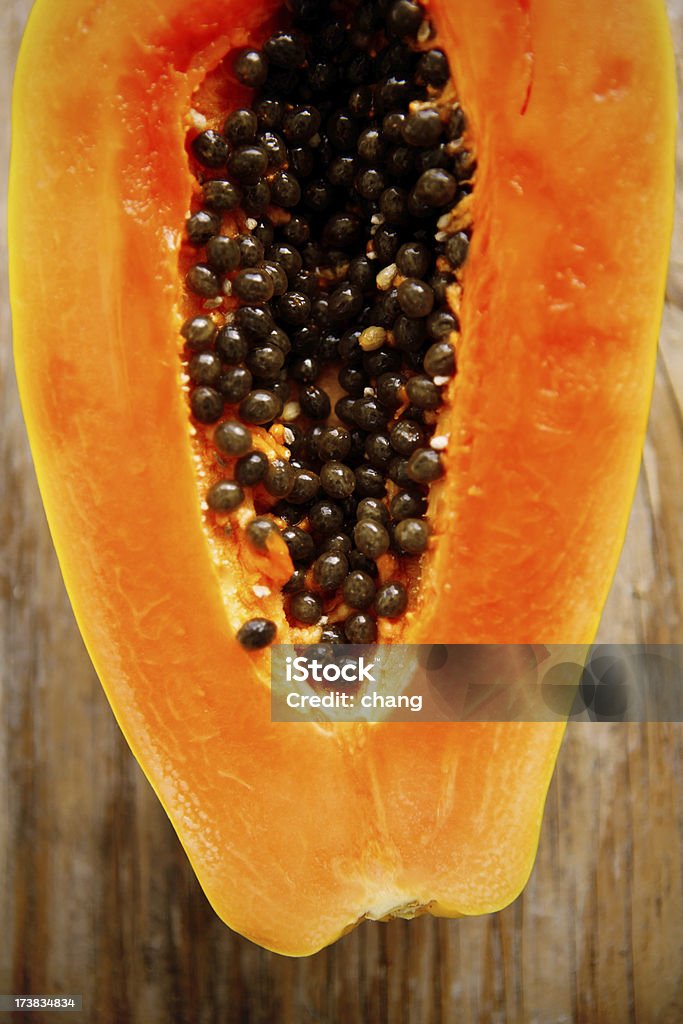 Frischer papaya - Lizenzfrei Draufsicht Stock-Foto