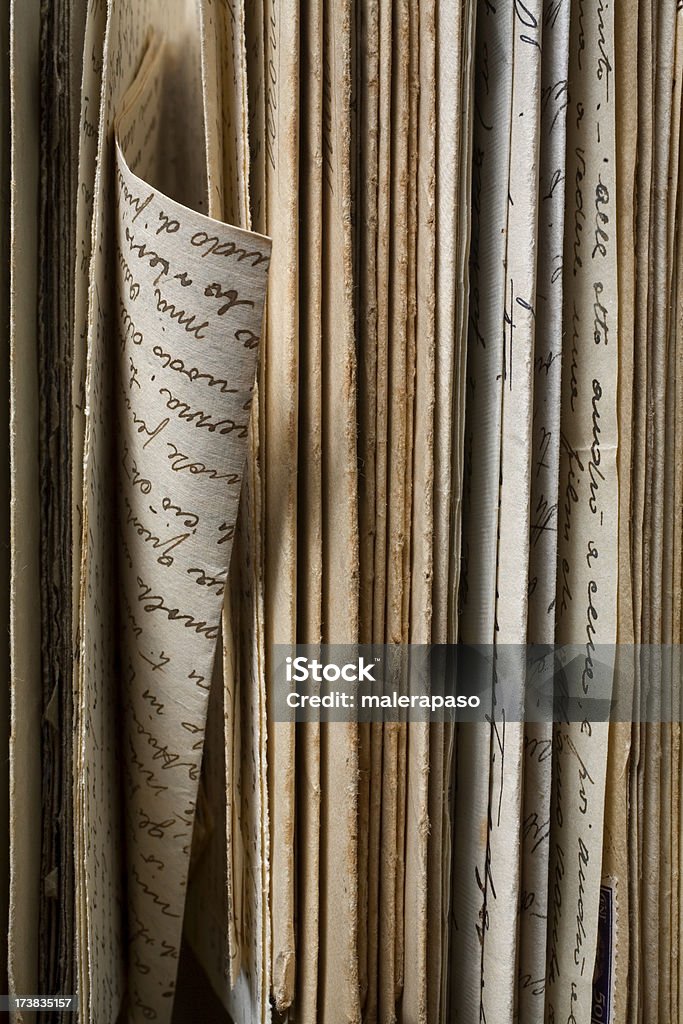 Vecchie lettere - Foto stock royalty-free di Amicizia