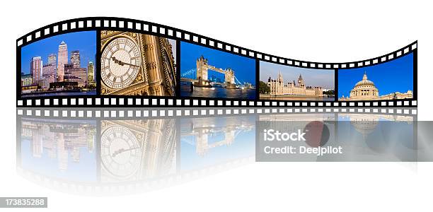 Tira De Archivo Con Atracciones Turísticas De Londres Inglaterra Foto de stock y más banco de imágenes de Película - Equipo fotográfico