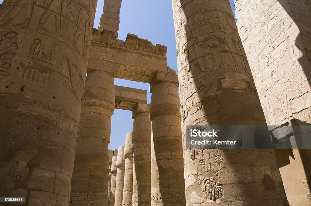 Karnak-Tempel - Lizenzfrei Alt Stock-Foto