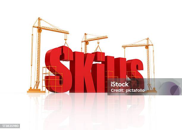 Building And Developing Your Skills Stock Photo - Download Image Now - Three Dimensional, Achievement, Building - Activity