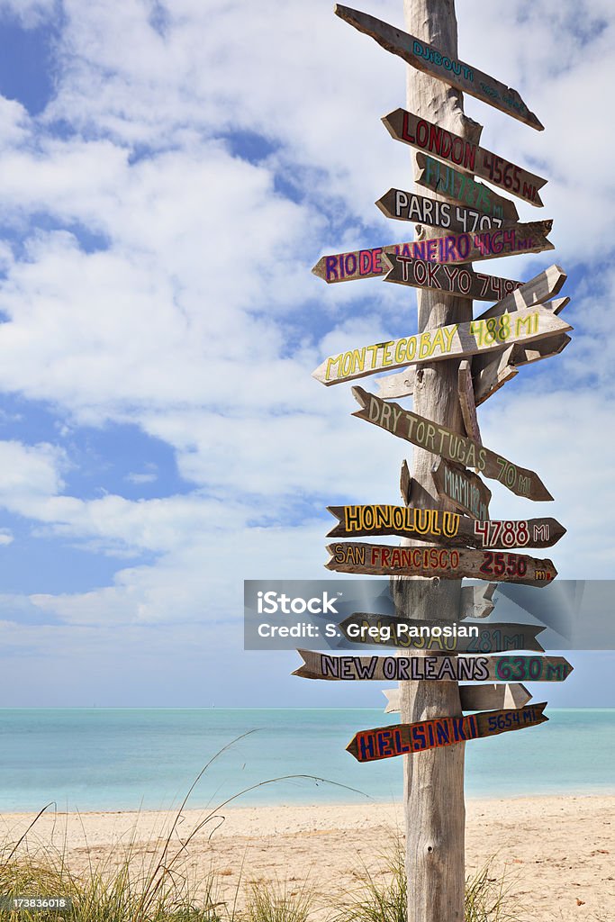 Insegne direzionali - Foto stock royalty-free di Key West