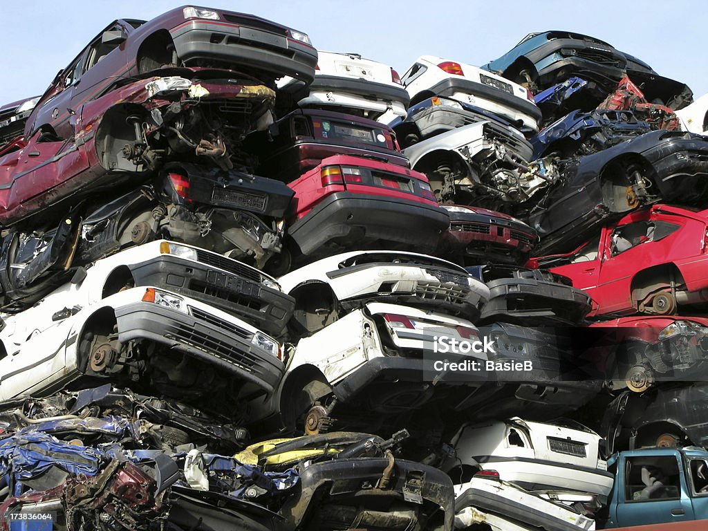 Recycling von Autos - Lizenzfrei Alt Stock-Foto