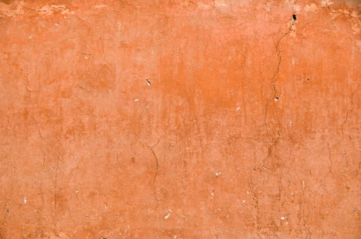 Old terracotta coloured wall taken in Beijing