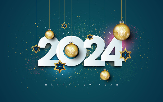 New Year Greeting stock illustration
