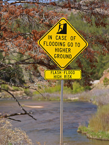 Powódź Znak ostrzegawczy – zdjęcie