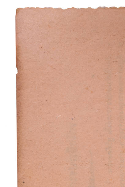 istock old vintage brown paper on white background, page for texture design 1738380104
