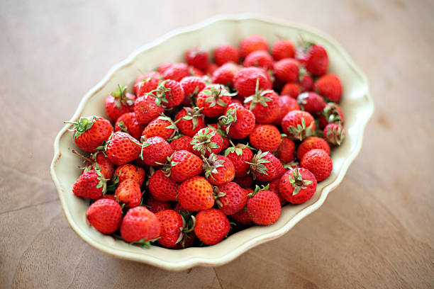Strawberries stock photo