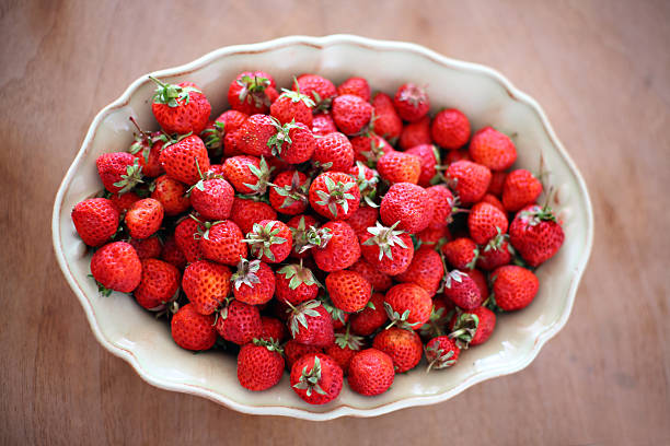 Strawberries stock photo