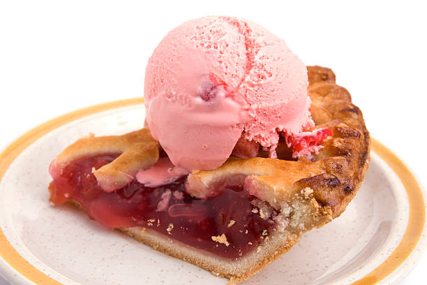 istock piece of cherry pie with ice cream 173838078