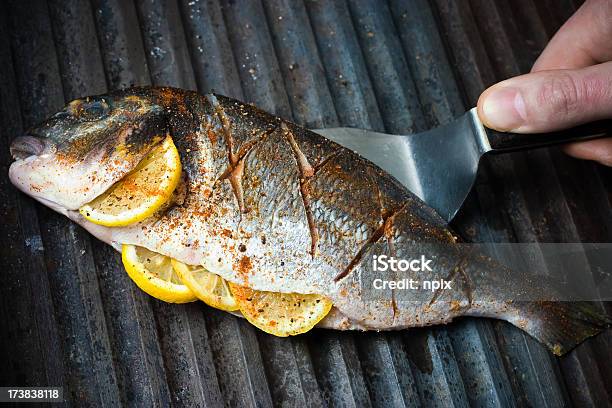 Rezept Fisch Mit Zitrone Stockfoto und mehr Bilder von Gegrillt - Gegrillt, Gartengrill, Fisch
