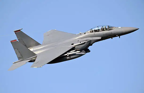 A F15 Strike Eagle on a mission