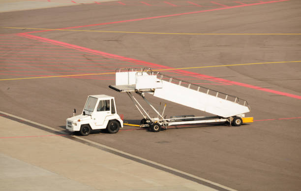 istock Airline industry - Portable stairs 173838721