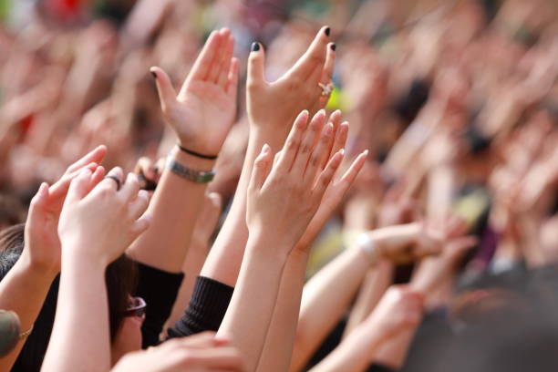 istock peope's hands on the music festival 173838779