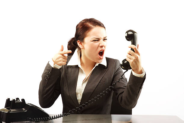 Screaming Service 270+ Woman Screaming Into Phone Receiver Stock Photos, Pictures ...