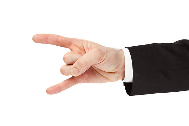 istock business hand isolated on white make gesture 173839268