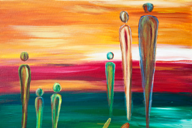 Beach painting # 3 XXXL "Beach painting, it's my own painting, please see also my other paintings in my lightbox:" modern photography art stock illustrations
