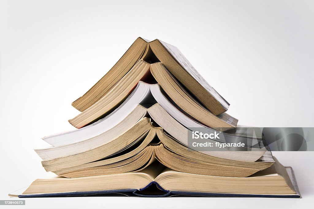 Pilha de livros abertos - Royalty-free Livro de Capa Mole Foto de stock