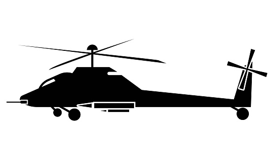 military helicopter icon, vector best flat icon.