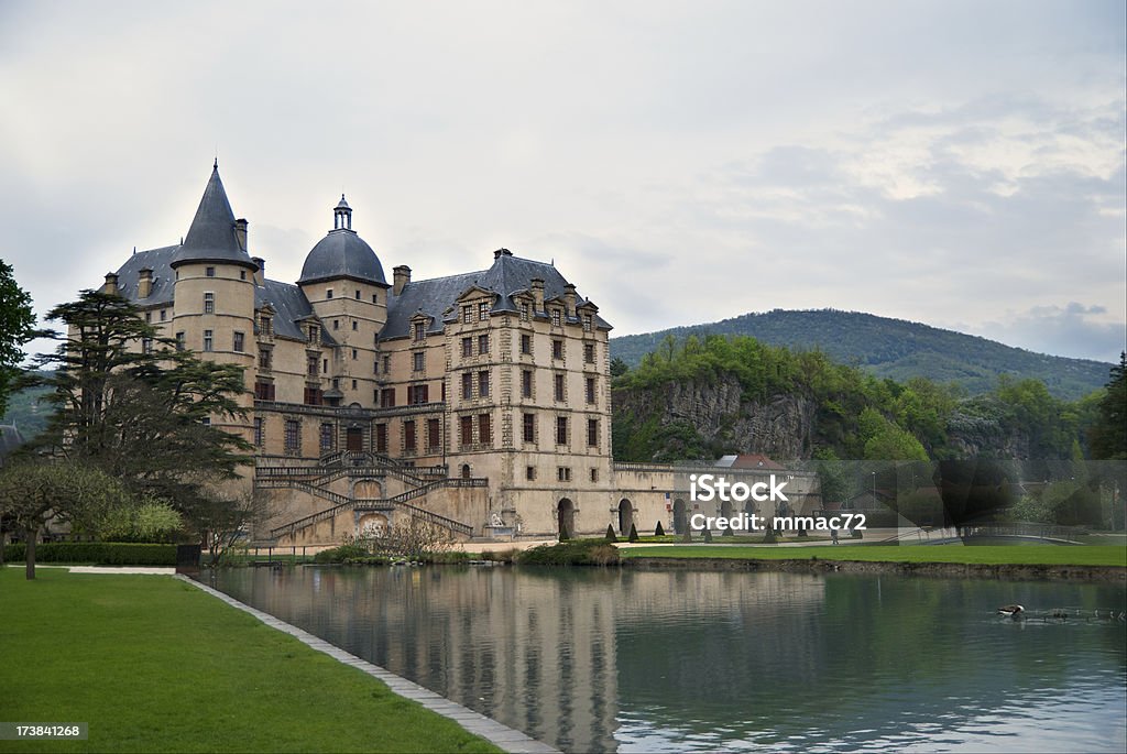 Castle of Vizille "Chateau de VizilleVizille is a commune in the Is&#232;re department in southeastern France.Vizille is home to the Mus&#233;e de la R&#233;volution Fran&#231;aise, a rich depository of archival and rare materials devoted to the French Revolution, housed since 1984 in the Ch&#226;teau de Vizille, a Monument Historique." Castle Stock Photo